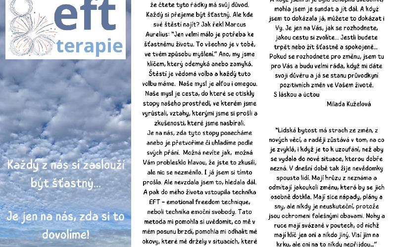 Aktuality - EFT- TERAPIE - M. Kuželová